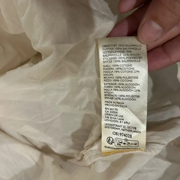 Anthropologie embroidered pintuck mini dress - Picture 12 of 14